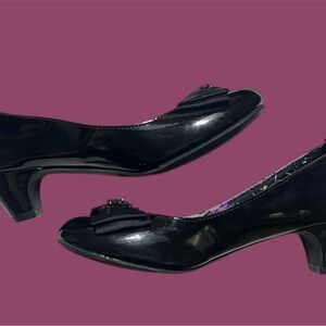 George Shiny Black Dress Shoes